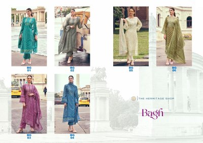 The Hermitage Shop by Bagh Pure Lawn Cotton Digital Printed dress material collection with low price salwar kameez catalogs