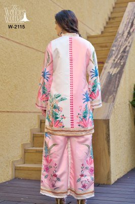 The Wonder Woman Designer Studio W 2115 Imported Satin Botanical Print Co ord Set co ord set catalogs