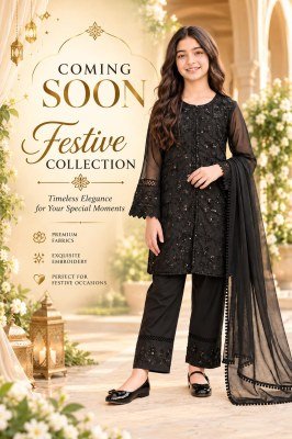 The Wonder Woman K-3042 Girls Star Georgette Party Wear Outfit with Dupatta readymade suit catalogs