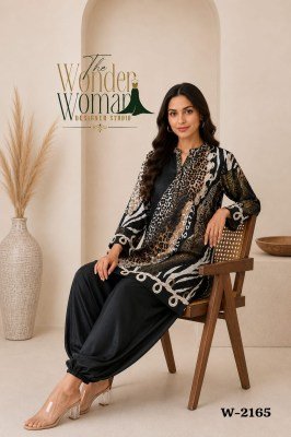 The Wonder Woman W-2165 5-Piece Animal Print Kurti Harem Pant Set wholesale catalogs