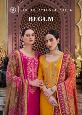 The hermitage shop and begum vol 2 pure viscose unstitched suit catalogue at low rate  Amavi
