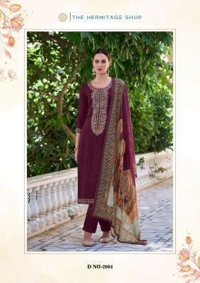 The hermitage shop and begum vol 2 pure viscose unstitched suit catalogue at low rate  salwar kameez catalogs