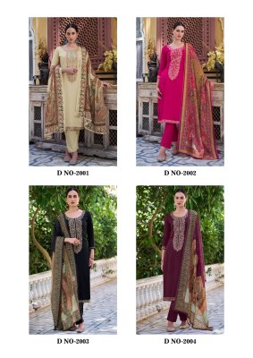 The hermitage shop and begum vol 2 pure viscose unstitched suit catalogue at low rate  salwar kameez catalogs
