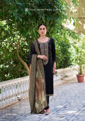 The hermitage shop and begum vol 2 pure viscose unstitched suit catalogue at low rate  salwar kameez catalogs