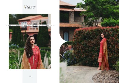 Itrana present Lalita cotton satin heavy digital printed hand work unstitched suit material catalogue at amaviexpo salwar kameez catalogs