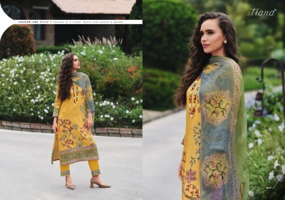 Itrana present Lalita cotton satin heavy digital printed hand work unstitched suit material catalogue at amaviexpo salwar kameez catalogs