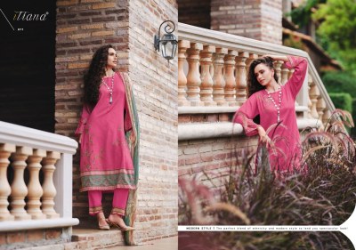 Itrana present Lalita cotton satin heavy digital printed hand work unstitched suit material catalogue at amaviexpo salwar kameez catalogs