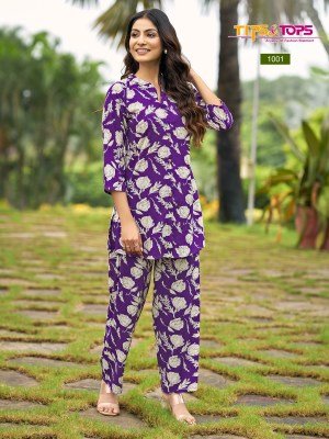 Tips And Tops Fashion Beats Vol 13 Festive Heavy Rayon Printed Co Ord Set Collection Wholesale co ord set catalogs