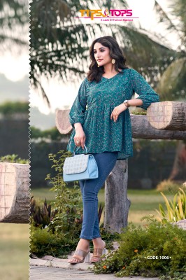 Tips And Tops Glamour Vol 2 Georgette Western Short Top For Girls  western wear catalogs