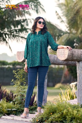 Tips And Tops Glamour Vol 2 Georgette Western Short Top For Girls  western wear catalogs
