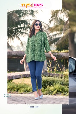 Tips And Tops Glamour Vol 2 Georgette Western Short Top For Girls  western wear catalogs