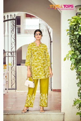 Tips And Tops  Instagirl Co Ord Set Festive Collection Heavy Rayon Print  Stylish Party Wear Wholesale co ord set catalogs