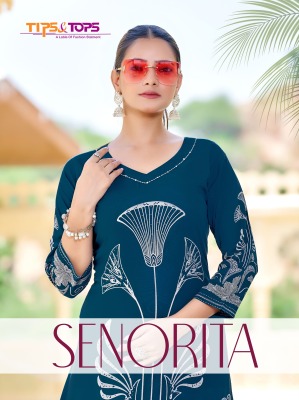 Tips And Tops Senorita Fashionable Heavy German Rayon Co-ord Set Wholesale wholesale catalogs