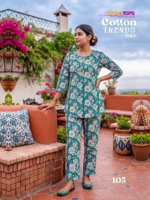 Tips & Tops Cotton Trends Vol 05 Printed Cotton Co-Ord Set (M–3XL) co ord set catalogs