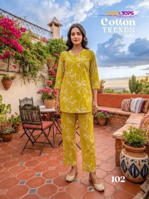 Tips & Tops Cotton Trends Vol 05 Printed Cotton Co-Ord Set (M–3XL) co ord set catalogs
