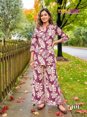 Tips & Tops Fashion Beats Vol 17 Heavy Rayon Printed Co-Ord Set Collection co ord set catalogs