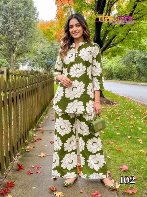 Tips & Tops Fashion Beats Vol 17 Heavy Rayon Printed Co-Ord Set Collection co ord set catalogs