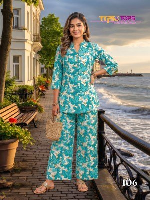 Tips & Tops Fashion Beats Vol 17 Heavy Rayon Printed Co-Ord Set Collection co ord set catalogs