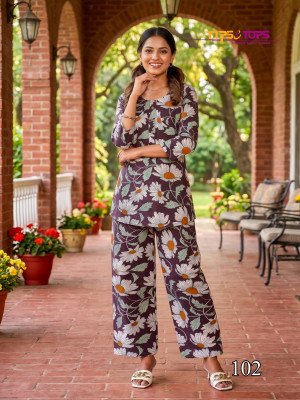 Tips & Tops Instagirl Heavy Rayon Printed Co-Ord Set co ord set catalogs