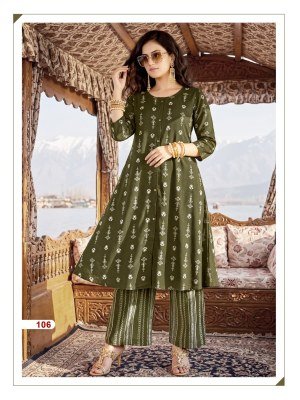 Tips & Tops Mannat A-Line Kurti Palazzo Set kurtis catalogs