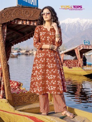 Tips & Tops Mannat A-Line Kurti Palazzo Set kurtis catalogs