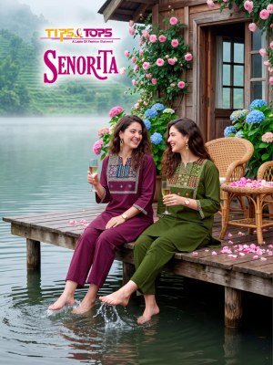 Tips & Tops Senorita Premium Dhabu Cotton Co-Ord Set Tips and tops