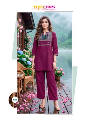 Tips & Tops Senorita Premium Dhabu Cotton Co-Ord Set co ord set catalogs
