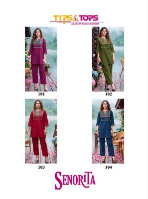 Tips & Tops Senorita Premium Dhabu Cotton Co-Ord Set co ord set catalogs