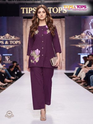 Tips & Tops Summer Love Premium Cotton Co-Ord Set with Embroidery (M–3XL) co ord set catalogs