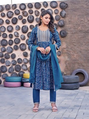 Tips and Tops by Gungun reyon heavy embroidered readymade suit catalogue at amaviexpo readymade suit catalogs