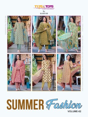 Tips and Tops by Summer fashion cotton printed readymade suit catalogue at affordable rate readymade suit catalogs