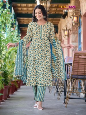 Tips and Tops by Summer fashion cotton printed readymade suit catalogue at affordable rate readymade suit catalogs