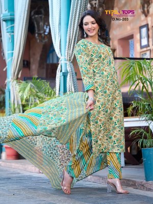 Tips and Tops by Summer fashion cotton printed readymade suit catalogue at affordable rate readymade suit catalogs