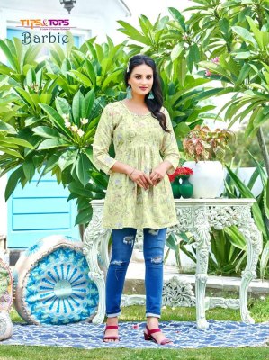 Tips and tops Barbie western short top collection  kurtis catalogs