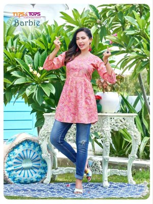 Tips and tops Barbie western short top collection  kurtis catalogs