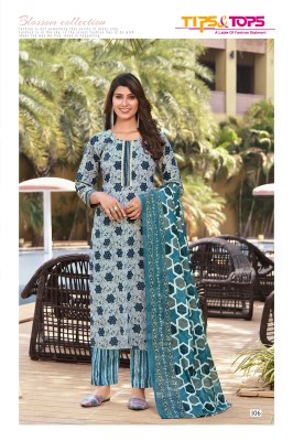Tips and tops by Summer fashion cotton printed readymade suit catalogue at affordable rate readymade suit catalogs