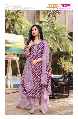 Tips and tops by Summer fashion cotton printed readymade suit catalogue at affordable rate readymade suit catalogs