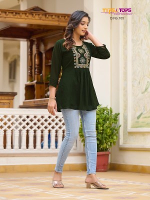 Tips tops by Glamour heavy georgette fancy western top catalogue at affordable rate  western wear catalogs