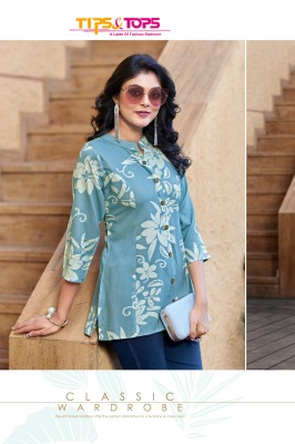Tips tops by baby vol 2 heavy reyon printed fancy western top catalogue at low rate western wear catalogs