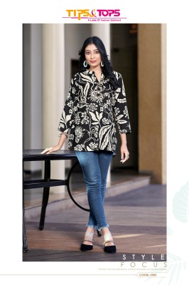 Tips tops by baby vol 2 heavy reyon printed fancy western top catalogue at low rate western wear catalogs