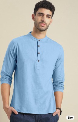 Tradition present Short Kurta for every function and celebration also casual wear mens shirt collection with low price mens t-shirt