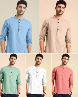 Tradition present Short Kurta for every function and celebration also casual wear mens shirt collection with low price mens t-shirt
