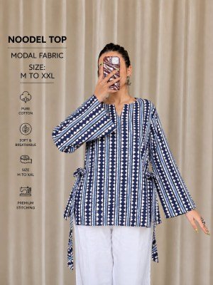 Trending Noodle Strap Printed Top Collection Pure Cotton 20 Designs  kurtis catalogs