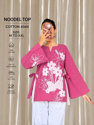 Trending Noodle Strap Printed Top Collection Pure Cotton 20 Designs  kurtis catalogs