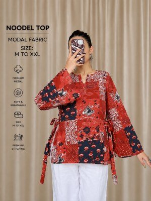 Trending Noodle Strap Printed Top Collection Pure Cotton 20 Designs  kurtis catalogs