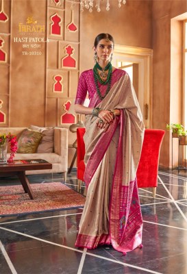 Trirath Hast Patola Design With Sambalpuri Pallu Saree 10310 Green Wholesale   Single