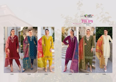 Tulips 2 by Lady Leela pure handwork designer readymade suit catalogue  readymade suit catalogs