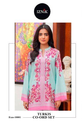 Turkis Coord Set Collection featuring Lawan Fabric Prints for both the top and bottom Wholesale Amavi