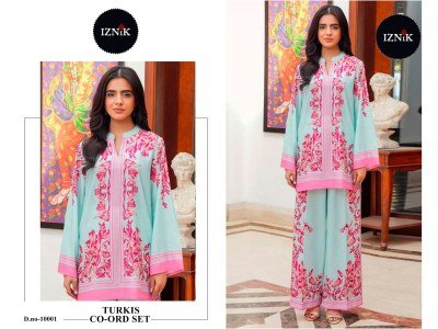 Turkis Coord Set Collection featuring Lawan Fabric Prints for both the top and bottom Wholesale co ord set catalogs