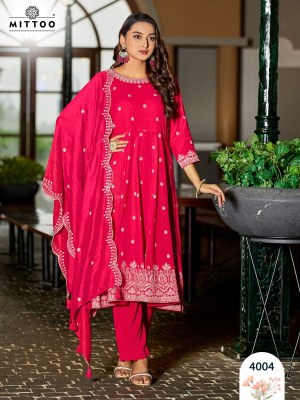 Tyohar by Mitto Reyon embroidered Printed kurti pant and dupatta catalogue at low rate readymade suit catalogs
